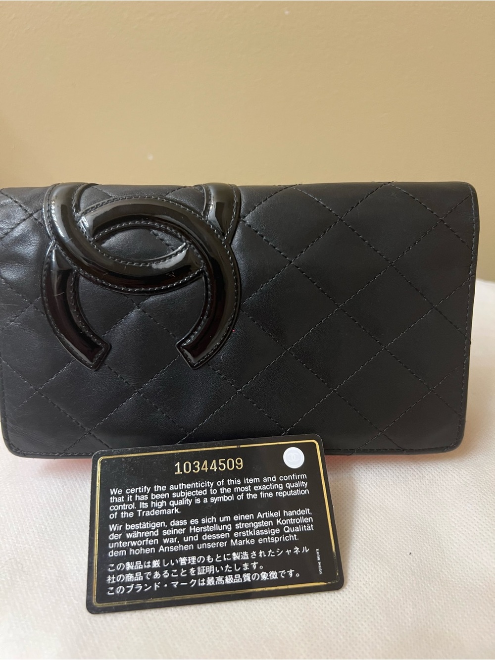 Chanel Authentic Quilted long Leather Wallet EUC - Picture 3 of 11